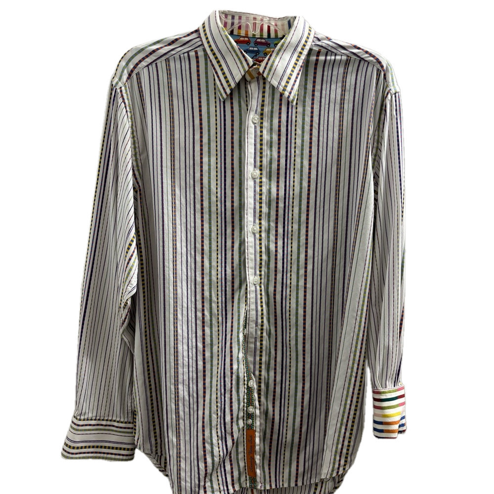 Robert Graham Mini Cooper flip cuff size Medium Gently Used
